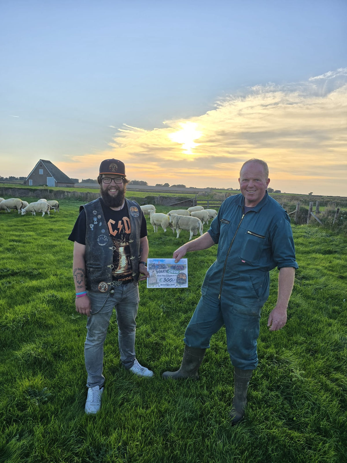 9 oktober: Donatie van € 300,- aan S.O.S. (Steun Onze Schapen)