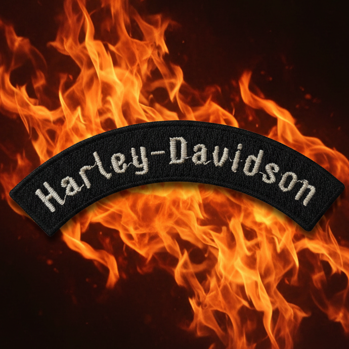 Harley-Davidson gebogen