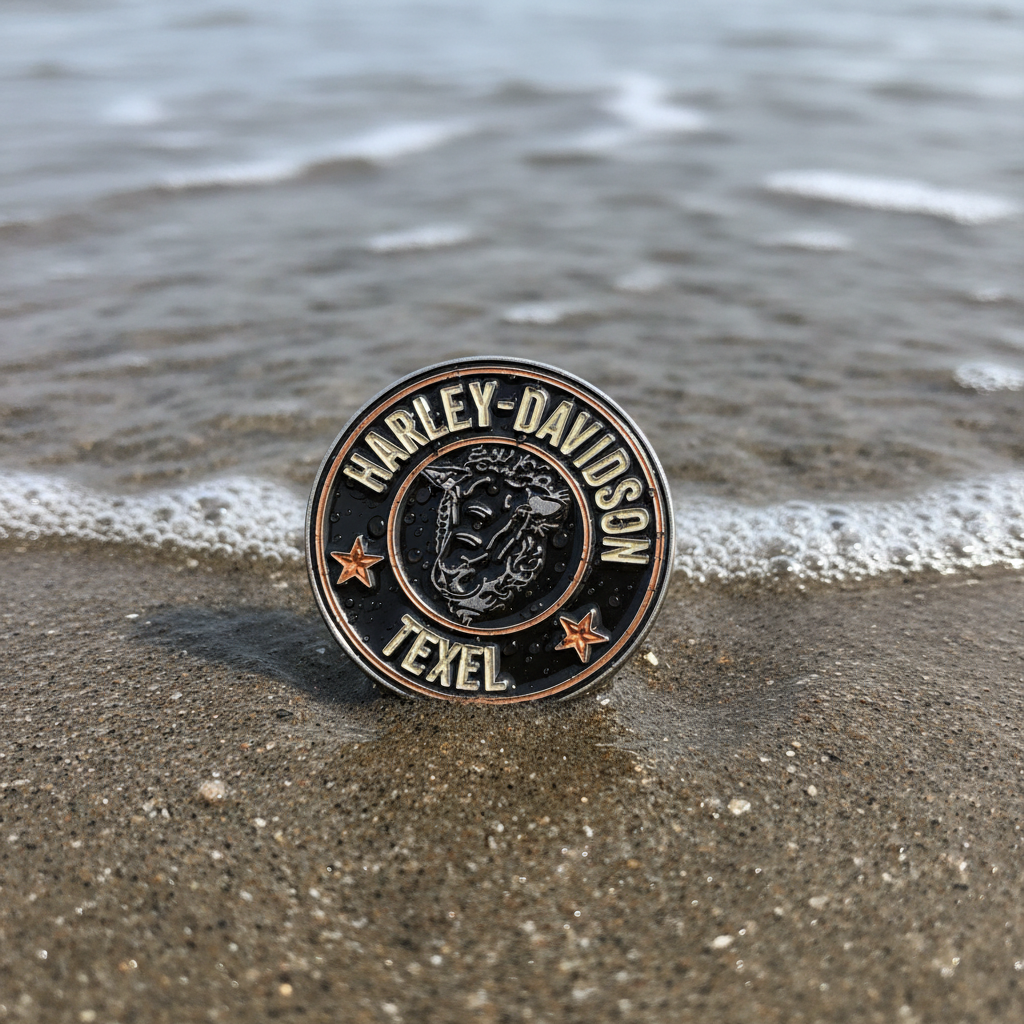 Pin Harley-Davidson Texel aangespoeld